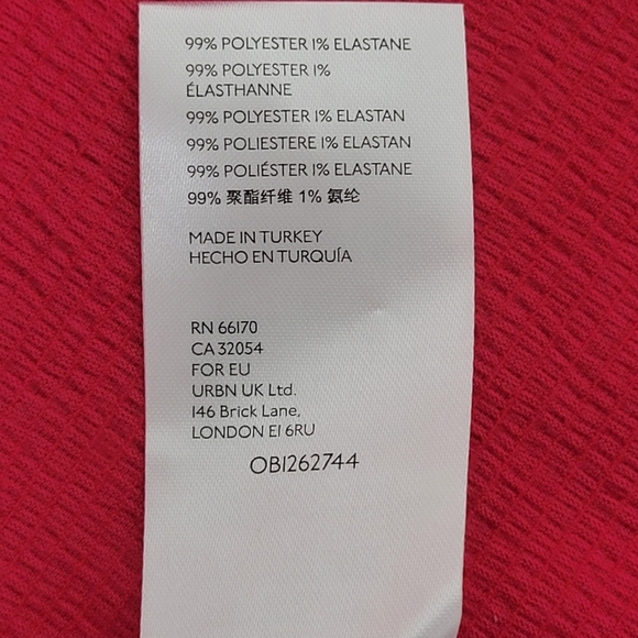 By Anthropologie Dina Pink Textured Long Sleeve Top. - Picture 8 of 9